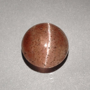 Cat's eye scapolite marrón natural de 1,96 ct, transparente, transparente / translúcido