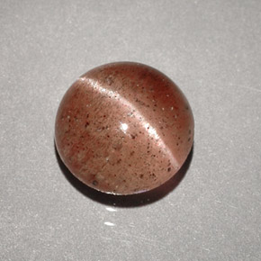 Cat's eye scapolite marrón natural de 1,96 ct, transparente, transparente / translúcido