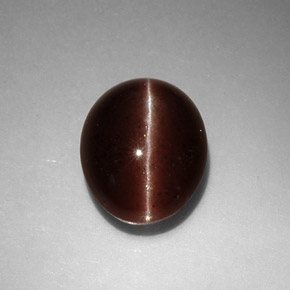 Cat's eye scapolite marrón natural de 3,52 ct, corte óvalo, opaco