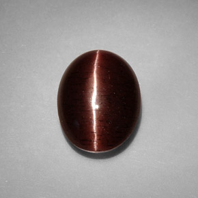 Cat's eye scapolite marrón natural de 3,41 ct, corte óvalo, opaco