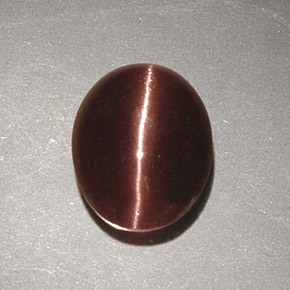 Cat's eye scapolite marrón natural de 2,32 ct, corte óvalo, opaco