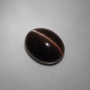 Cat's eye scapolite marrón natural de 6,90 ct, corte óvalo, translúcido
