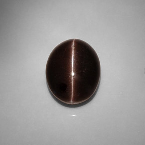 Cat's eye scapolite marrón natural de 6,90 ct, corte óvalo, translúcido