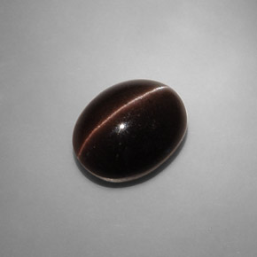 Cat's eye scapolite marrón natural de 6,90 ct, corte óvalo, translúcido