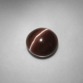 Cat's eye scapolite marrón natural de 5,82 ct, corte redondo, translúcido