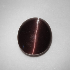 Cat's eye scapolite marrón natural de 5,88 ct, corte óvalo, translúcido
