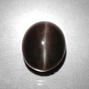 Cat's eye scapolite marrón natural de 5,85 ct, corte óvalo, translúcido