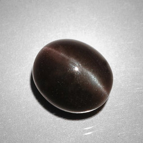 Cat's eye scapolite marrón natural de 5,85 ct, corte óvalo, translúcido