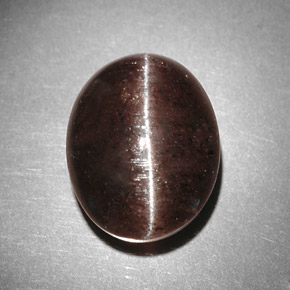 Cat's eye scapolite marrón natural de 9,31 ct, corte óvalo, translúcido