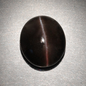 Cat's eye scapolite marrón natural de 6,82 ct, corte óvalo, translúcido