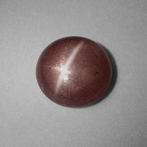 Cat's eye scapolite marrón natural de 1,54 ct, corte redondo, opaco