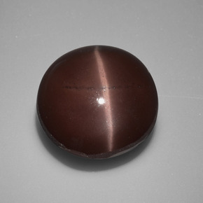 Cat's eye scapolite marrón natural de 10,97 ct, corte redondo, opaco