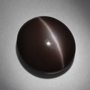 Cat's eye scapolite marrón natural de 24,01 ct, corte óvalo, opaco
