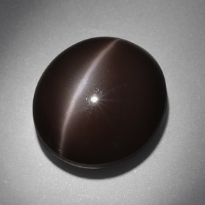 Cat's eye scapolite marrón natural de 24,01 ct, corte óvalo, opaco