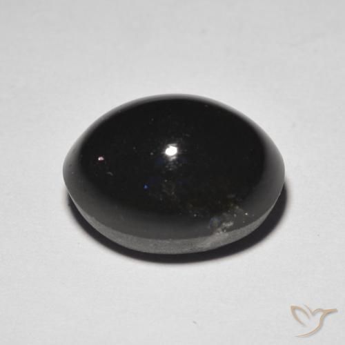 Escapolita Ojo de Gato Marrón chocolate oscuro natural de 5.85 ct, Ovalada, Translúcido