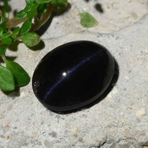 5.96ct Natural Negro Escapolita Ojo de Gato, Ovalada, Opaco