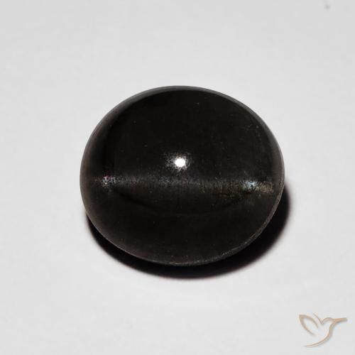 2.70ct Natural Negro Escapolita Ojo de Gato, Ovalada, Translúcido