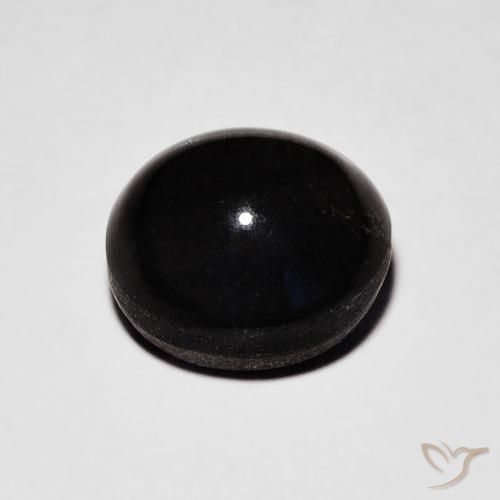 Escapolita Ojo de Gato Negro natural de 2.70 ct, Ovalada, Translúcido