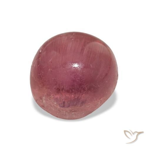 Turmalina ojo de gato Rosa oscuro natural de 3.07 ct, Corte Óvalo, Transparente