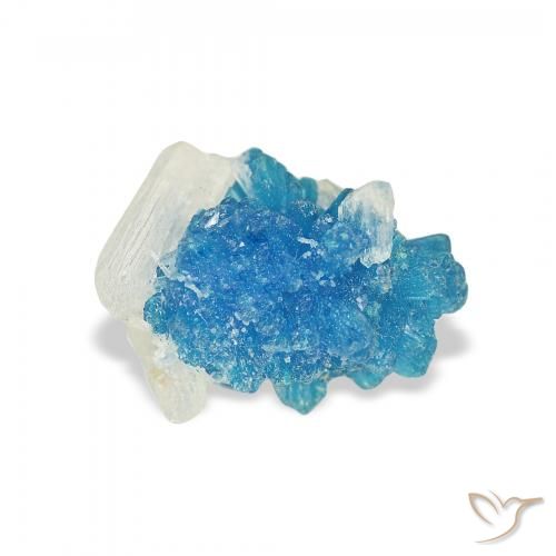 1.80ct Natural Azul azur eléctrico Cavansita, Elegante, Opaco