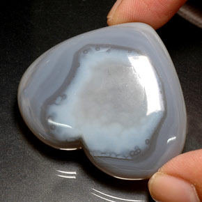 Calcedonia azul natural de 120,50 ct, transparente, transparente / translúcido