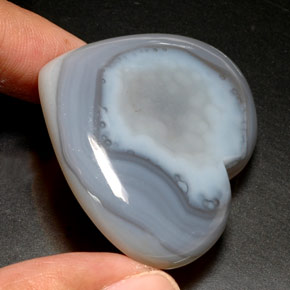 Calcedonia azul natural de 120,50 ct, transparente, transparente / translúcido