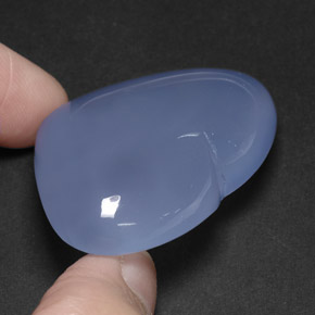 Calcedonia azul natural de 117,45 ct, transparente, transparente / translúcido