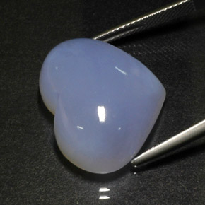 Calcedonia azul natural de 31,47 ct, transparente, transparente / translúcido