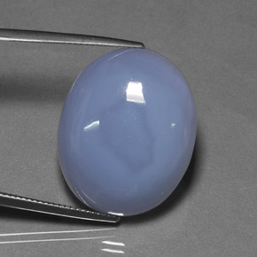 Calcedonia azul natural de 40,37 ct, transparente, transparente / translúcido