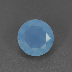 Calcedonia azul natural de 1,07 ct, transparente, transparente / translúcido