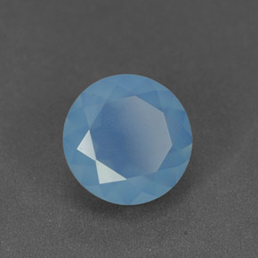 Calcedonia azul natural de 1,07 ct, transparente, transparente / translúcido