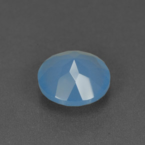 Calcedonia azul natural de 1,07 ct, transparente, transparente / translúcido