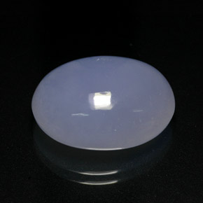 Calcedonia azul natural de 16,32 ct, corte óvalo, translúcido