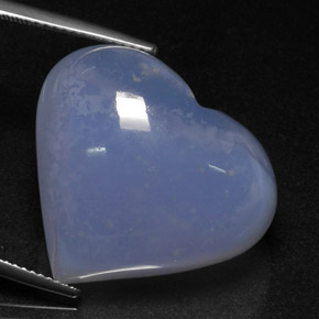 Calcedonia azul natural de 40,12 ct, transparente, transparente / translúcido