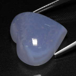 Calcedonia azul natural de 40,12 ct, transparente, transparente / translúcido