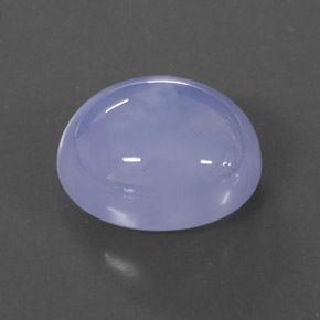 Calcedonia azul natural de 5,50 ct, transparente, transparente / translúcido