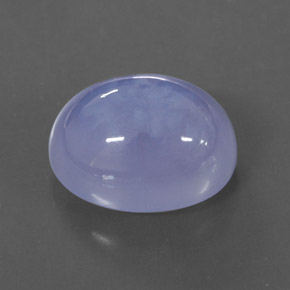 Calcedonia azul natural de 5,65 ct, transparente, transparente / translúcido