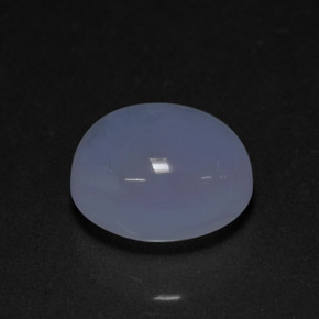 Calcedonia azul natural de 4,76 ct, transparente, transparente / translúcido