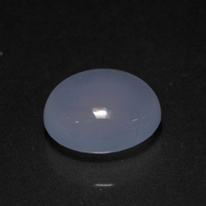 Calcedonia azul natural de 3,90 ct, transparente, transparente / translúcido