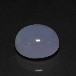 Calcedonia azul natural de 4,69 ct, transparente, transparente / translúcido