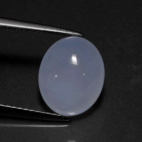 Calcedonia azul natural de 3,94 ct, transparente, transparente / translúcido