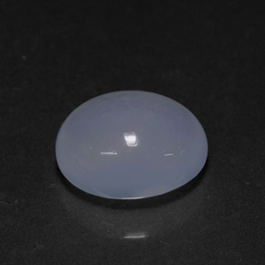 Calcedonia azul natural de 3,94 ct, transparente, transparente / translúcido