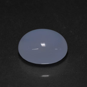 Calcedonia azul natural de 3,97 ct, transparente, transparente / translúcido
