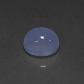 Calcedonia azul natural de 5,09 ct, transparente, transparente / translúcido