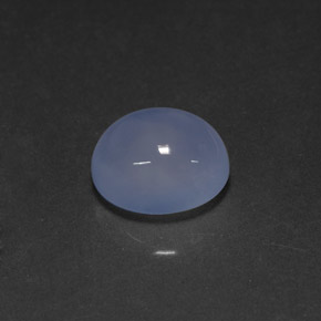 Calcedonia azul natural de 4,73 ct, transparente, transparente / translúcido