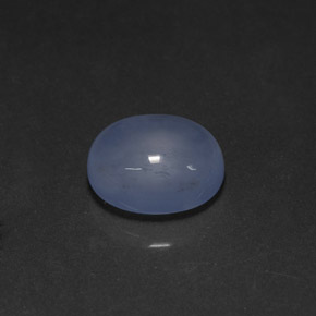 Calcedonia azul natural de 4,23 ct, transparente, transparente / translúcido