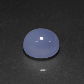 Calcedonia azul natural de 5,64 ct, transparente, transparente / translúcido