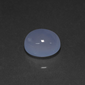 Calcedonia azul natural de 4,75 ct, transparente, transparente / translúcido