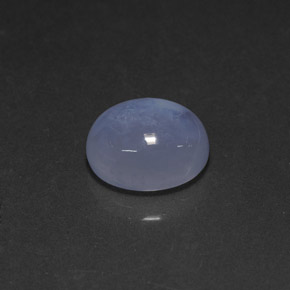 Calcedonia azul natural de 4,27 ct, transparente, transparente / translúcido