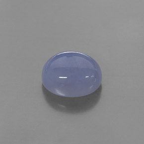 Calcedonia azul natural de 4,34 ct, transparente, transparente / translúcido